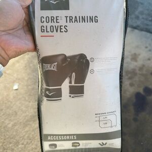 Everlast Black Boxing Gloves